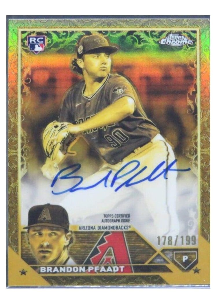 2023 Topps Gilded Collection Cast in Gold Autographs Brandon Pfaadt #RGA-BP card