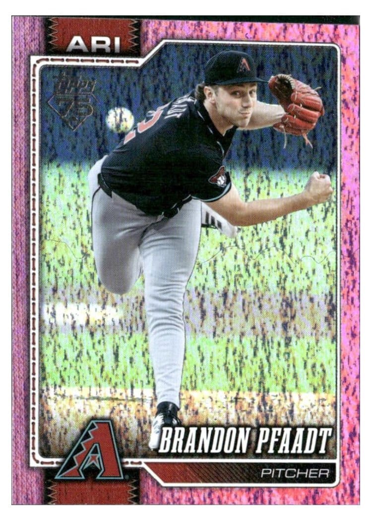 2026 Topps Base Set Brandon Pfaadt Pink Holo #45 card