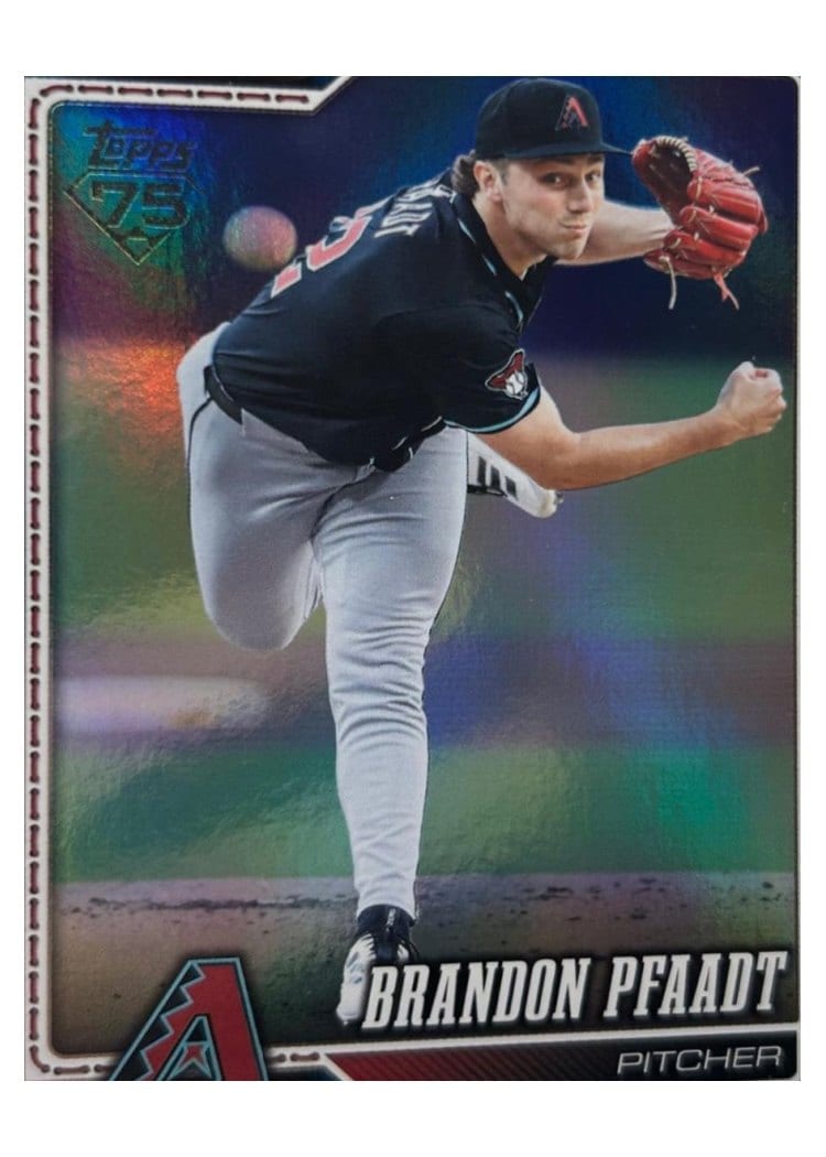 2026 Topps Base Set Brandon Pfaadt Blue Rainbow #45 card