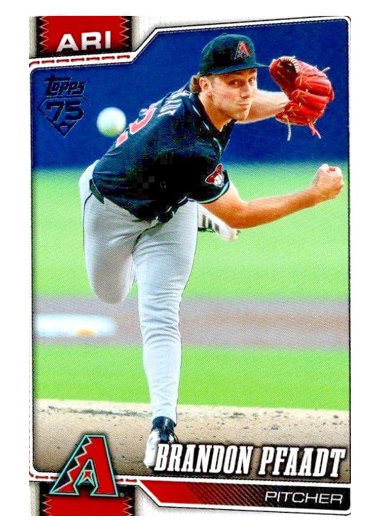 2026 Topps Base Set Brandon Pfaadt #45 card