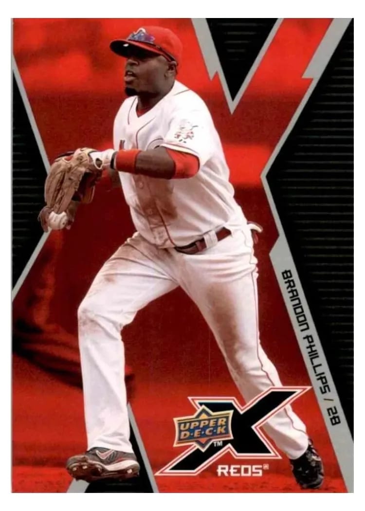 2009 Upper Deck X Brandon Phillips #25 card
