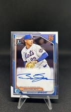 2024 Bowman Chrome Prospects Autographs Brandon Sproat #CPA-BS card