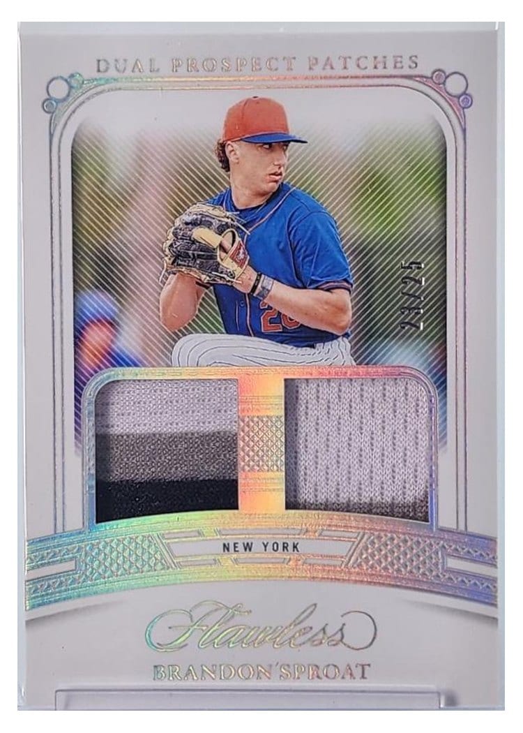 2024 Panini Flawless Dual Prospect Patches Brandon Sproat #DP-BS
