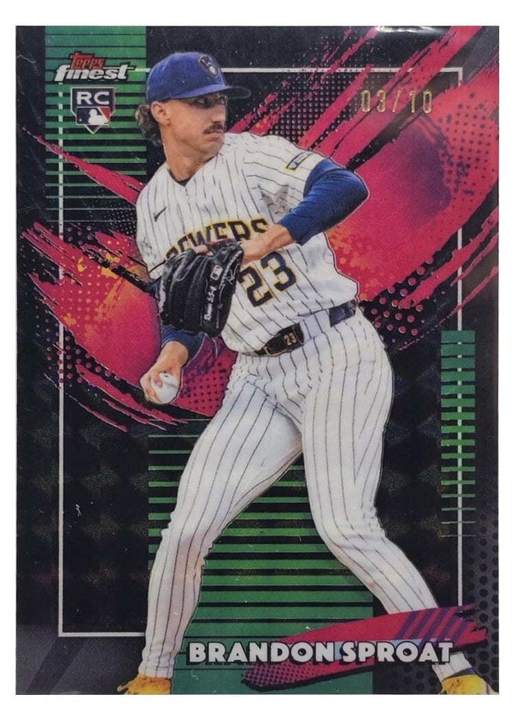 2026 Topps Finest Brandon Sproat Black Geometric Refractor #292 card