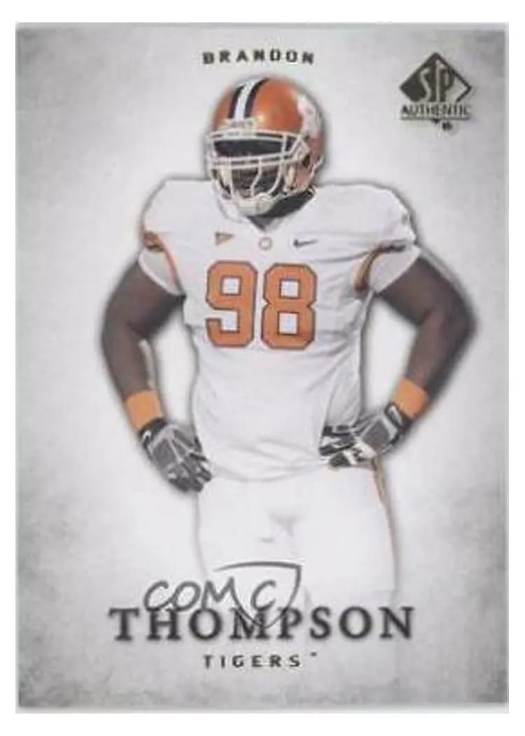 2012 SP Authentic Brandon Thompson #15 card