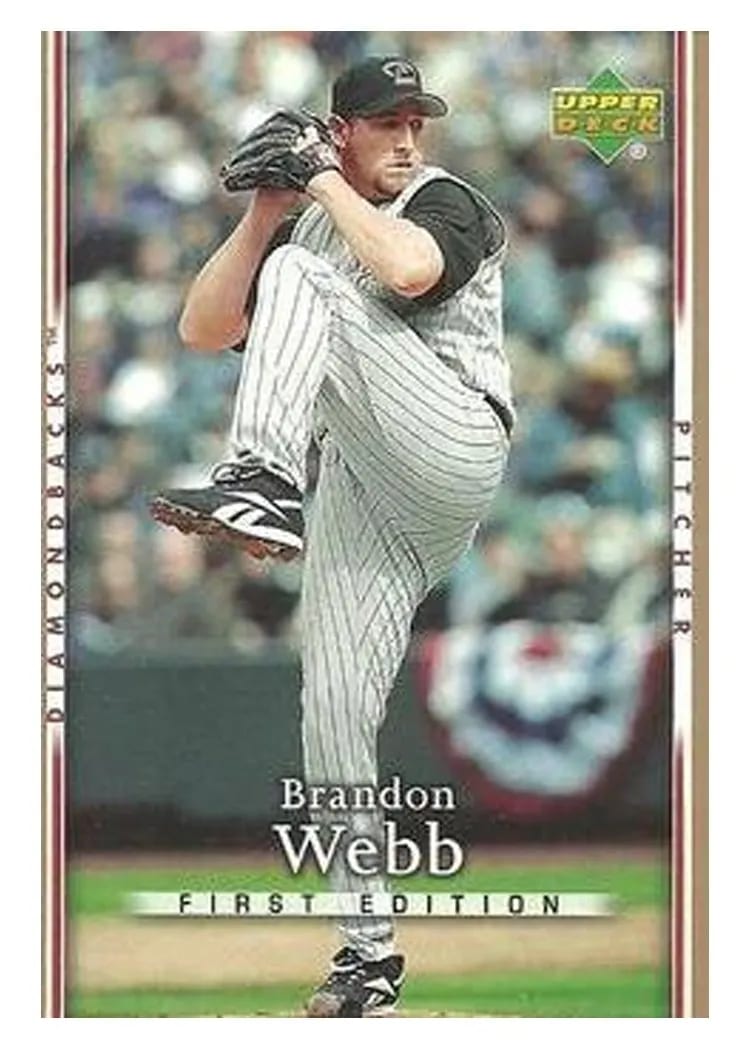 2007 Upper Deck First Edition Brandon Webb #174 card
