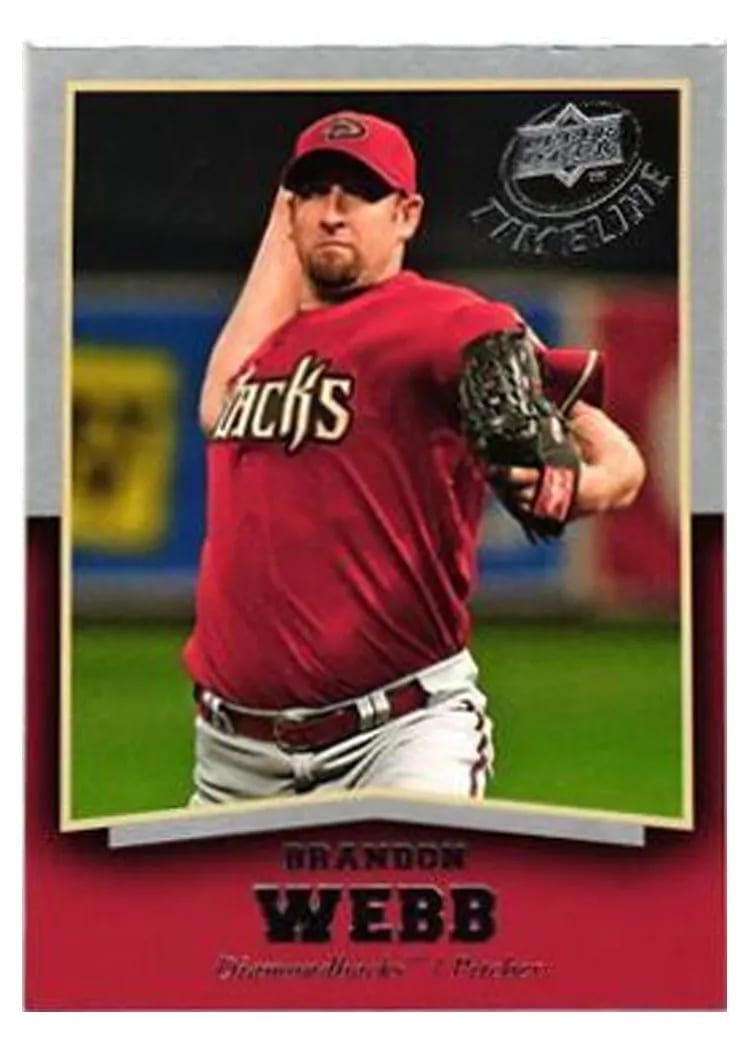 2008 Upper Deck Timeline Brandon Webb #25 card