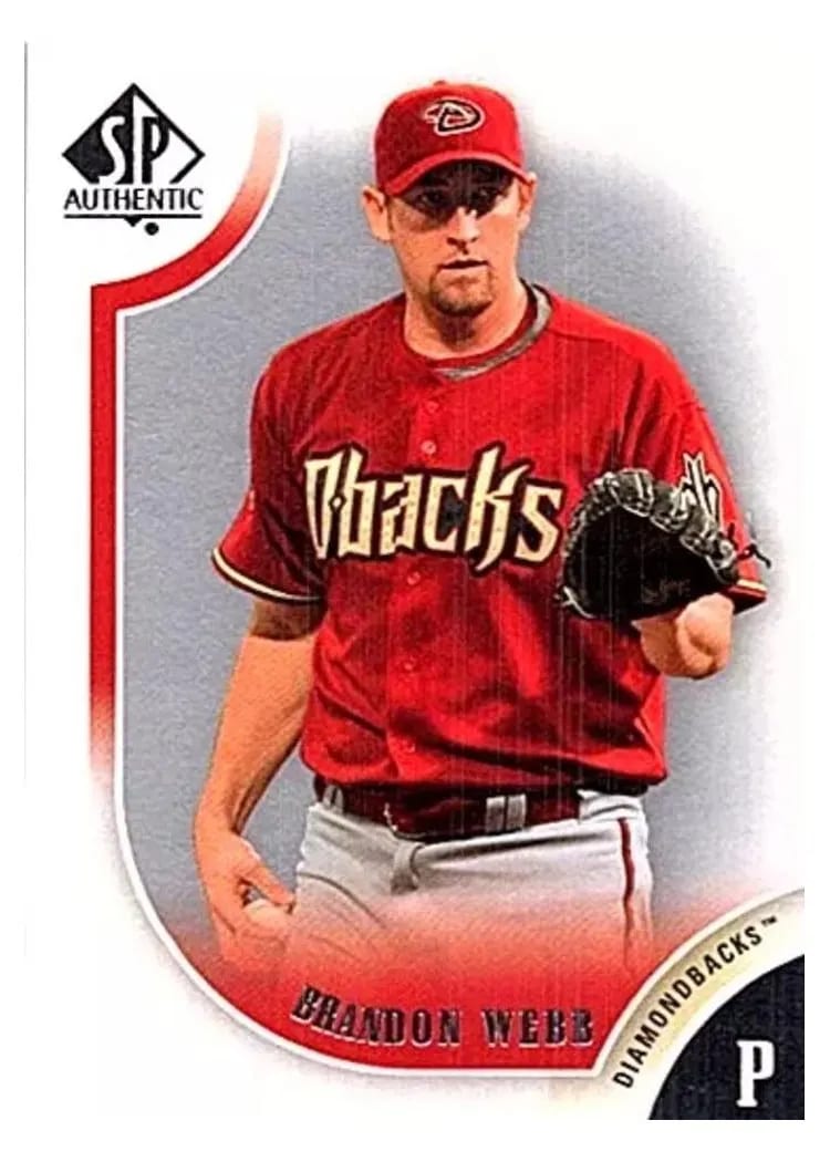 2009 SP Authentic Brandon Webb #91 card