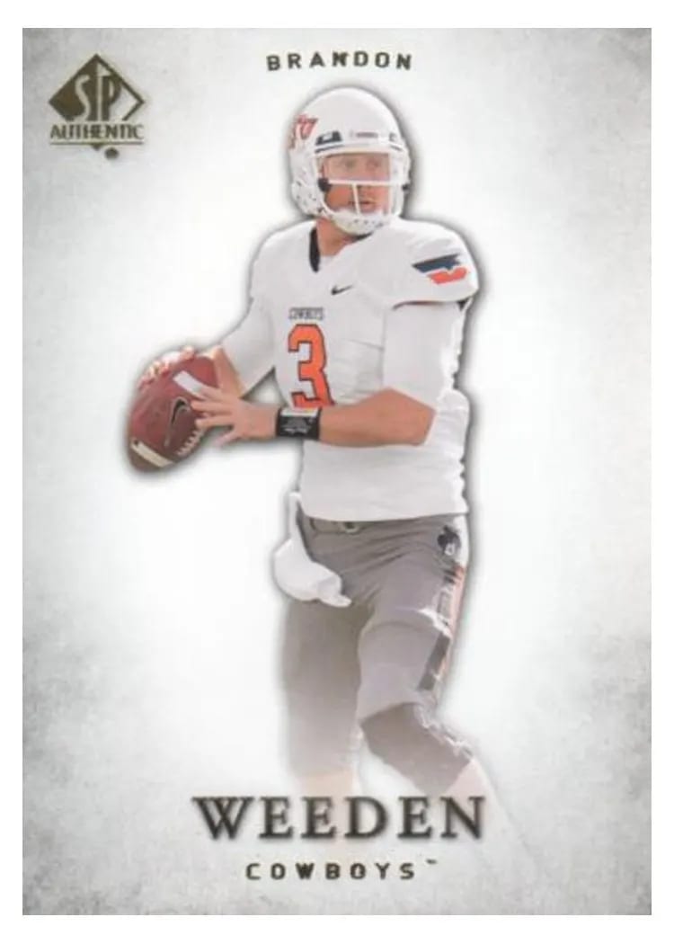2012 SP Authentic Brandon Weeden #16 card
