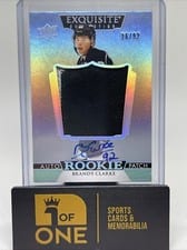 2022-23 Upper Deck The Cup 2022-23 Exquisite Collection Rookie Autograph Patch Brandt Clarke #EC-BC card