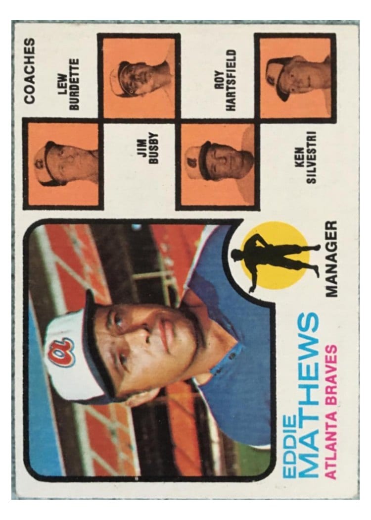 1973 Topps Braves Field Leaders #237 card