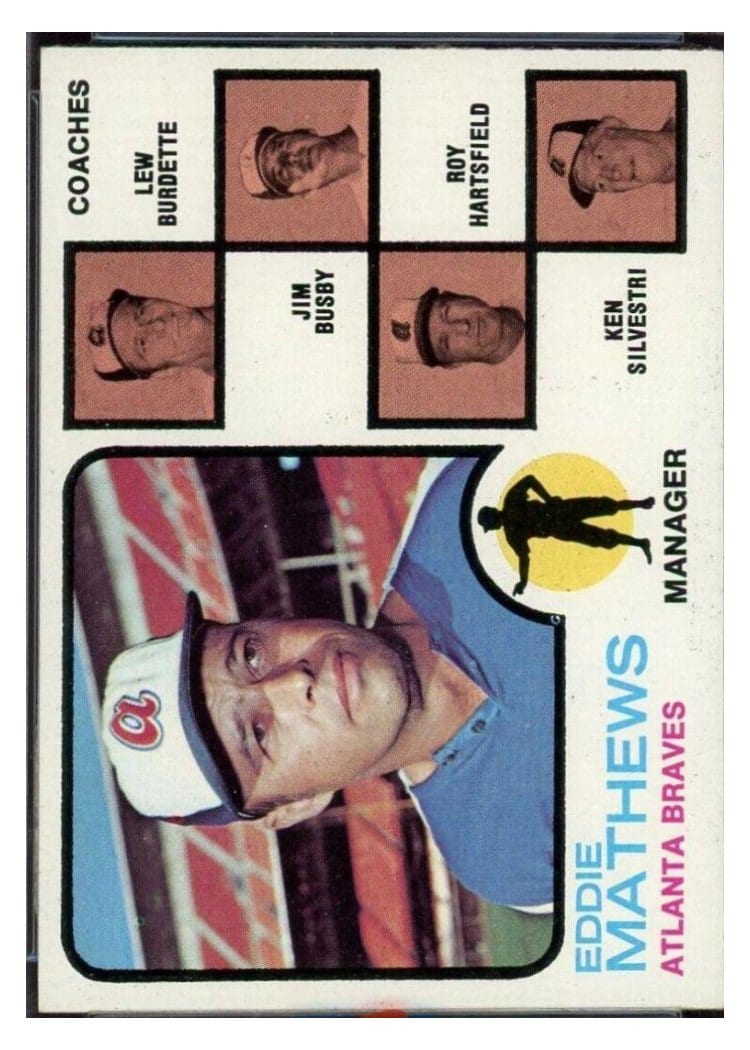 1973 Topps Braves Field Leaders #237 card