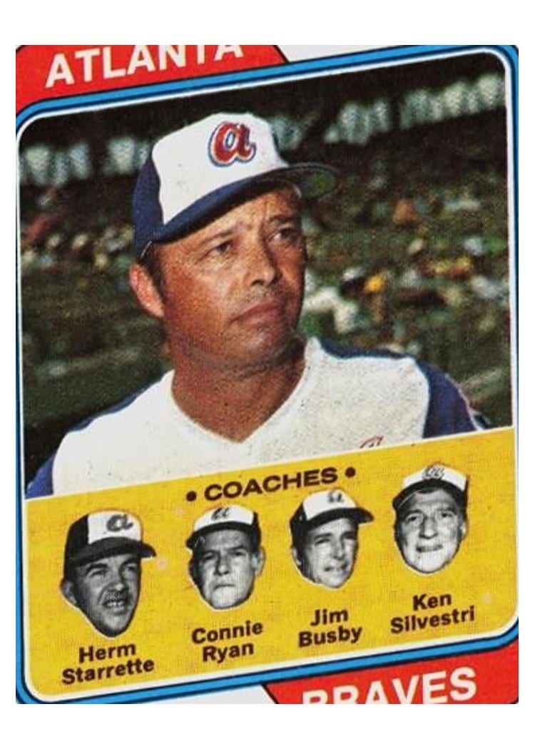 1974 Topps Braves Field Leaders #634 card