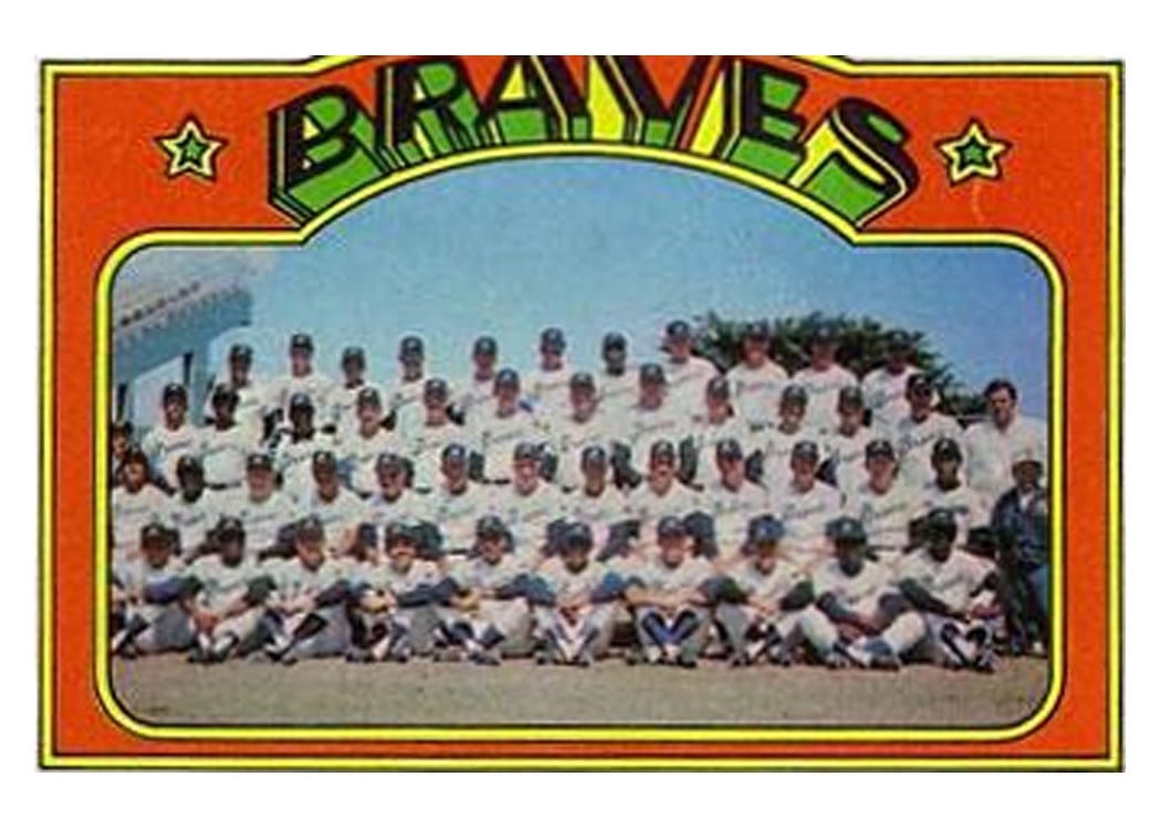 1972 Topps Braves Team #21 card