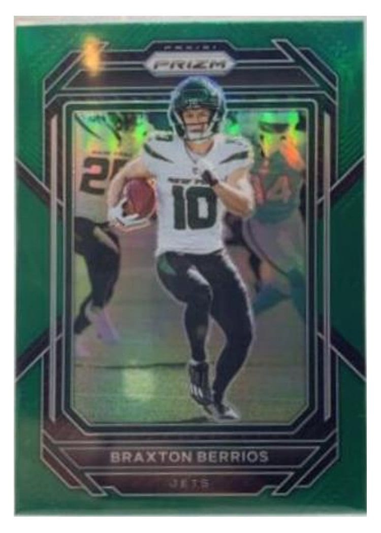 2022 Panini Prizm Base Set Braxton Berrios Green #227 card