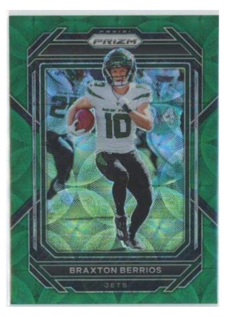 2022 Panini Prizm Base Set Braxton Berrios Green Scope #227 card
