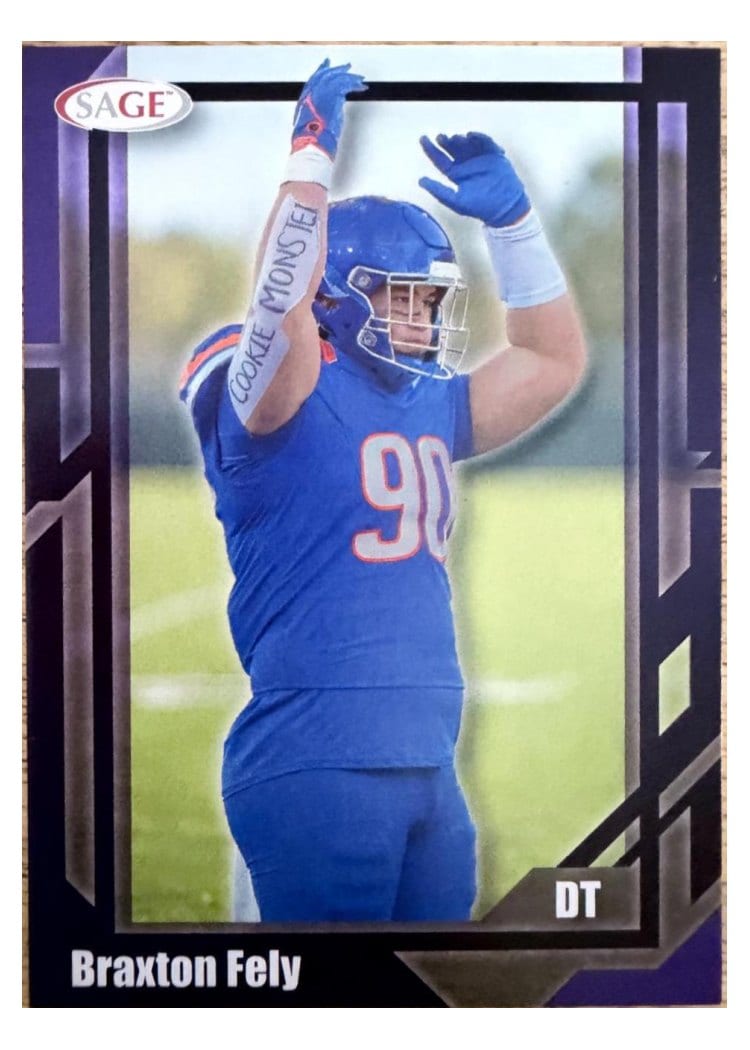 2026 SAGE Football Base Set Braxton Fely #3 card