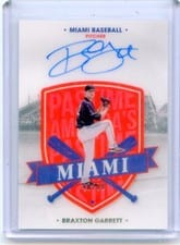 2021 Panini Chronicles America's Pastime Autographs Braxton Garrett #AP-BG card