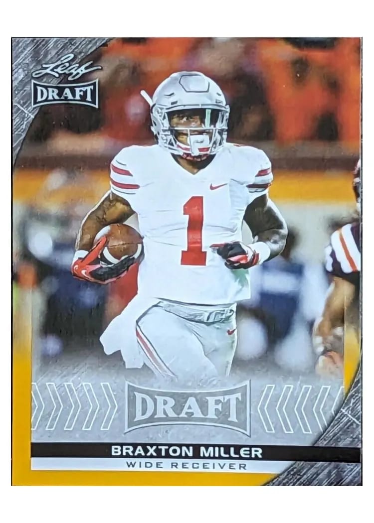 2016 Leaf Draft Braxton Miller Gold #8 card
