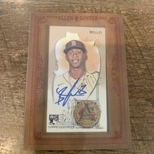 2023 Topps Allen & Ginter Framed Mini Autographs Brayan Bello #MA-BBE card