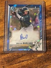 2021 Bowman Sapphire Edition Autographs Brayan Buelvas #BSPA-BBU card