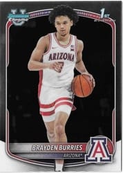 2025-26 Bowman Chrome Prospects Brayden Burries #BCP-51 card