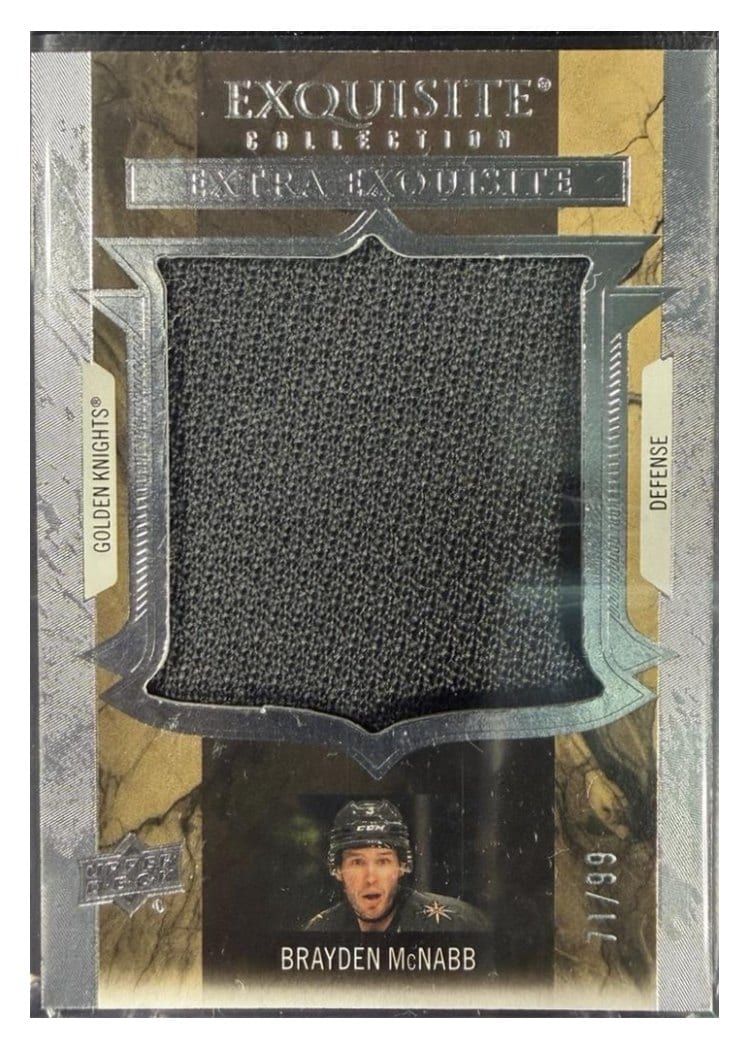 2025-26 Upper Deck Black Diamond Exquisite Extra Exquisite Jersey Brayden McNabb #ECE-BM card