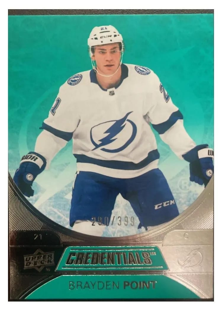 2021-22 Upper Deck Credentials Base Set Brayden Point #7 card