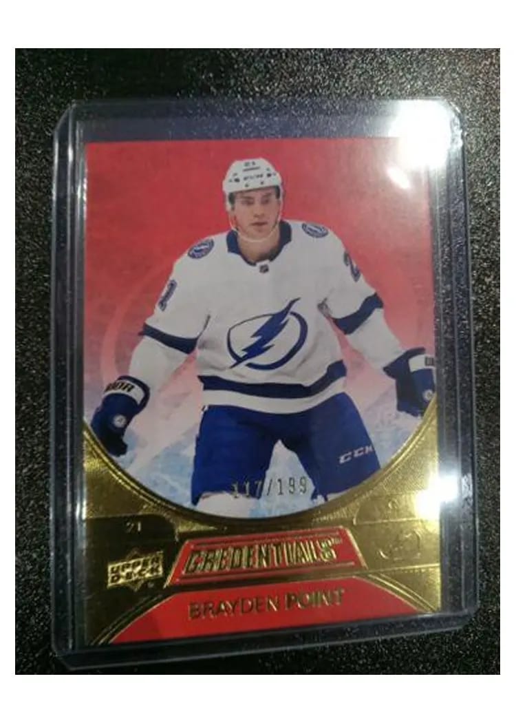 2021-22 Upper Deck Credentials Base Set Brayden Point #7 card