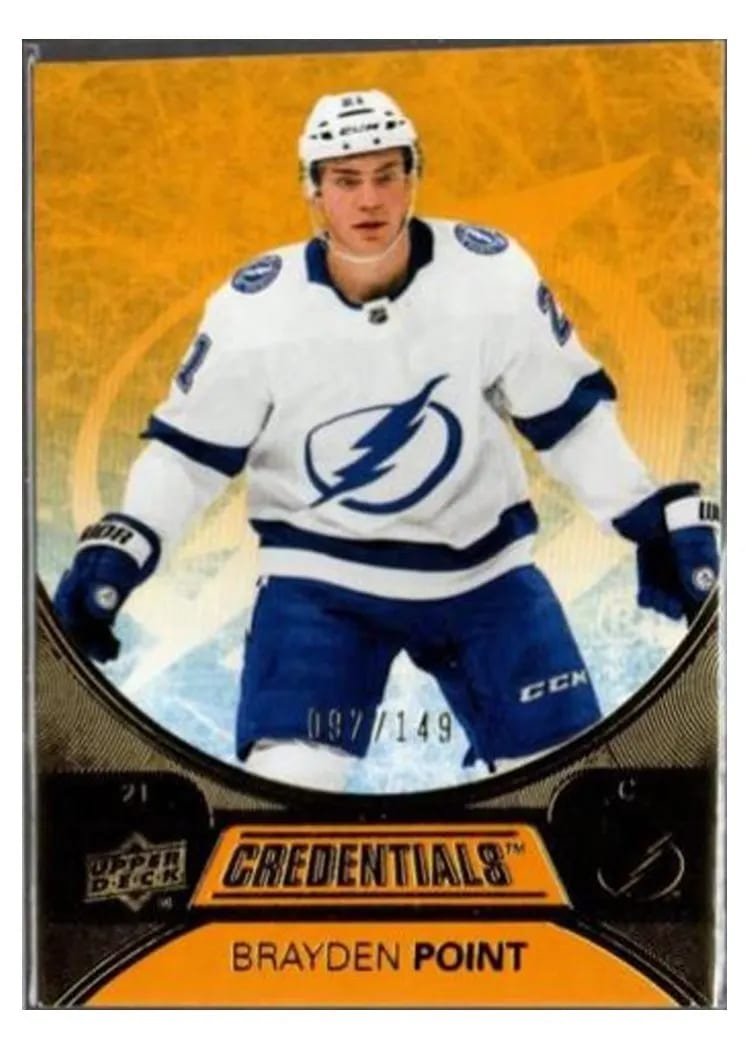 2021-22 Upper Deck Credentials Base Set Brayden Point #7 card