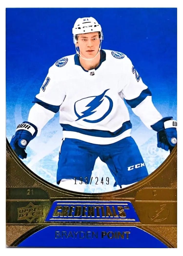 2021-22 Upper Deck Credentials Base Set Brayden Point #7 card