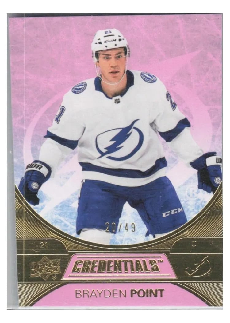 2021-22 Upper Deck Credentials Base Set Brayden Point #7 card
