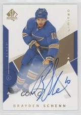 2018 SP Authentic Brayden Schenn Autograph Limited #53 card