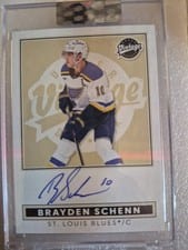 2024-25 Upper Deck Clear Cut Vintage Autos Brayden Schenn #VA-SC card