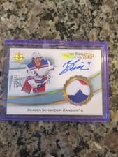 2022-23 Upper Deck Ultimate Collection Rookie Signature Premium Materials Brayden Tracey #RSP-BT card