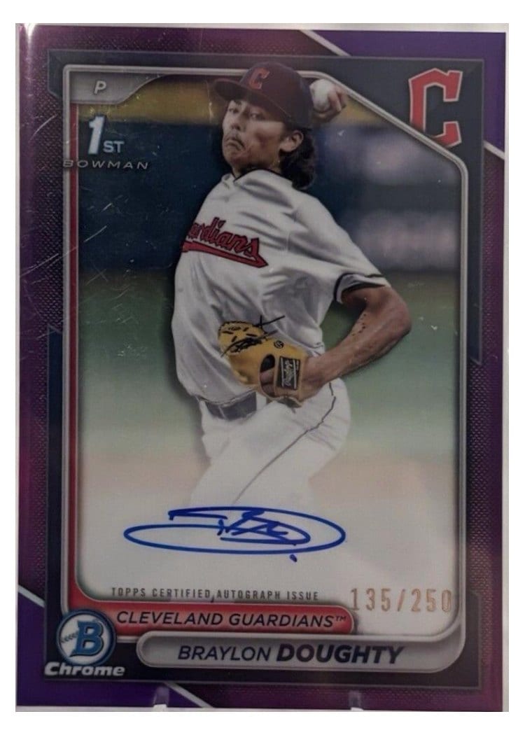 2024 Bowman Draft Chrome Prospect Autographs Braylon Doughty #CPA-BD card