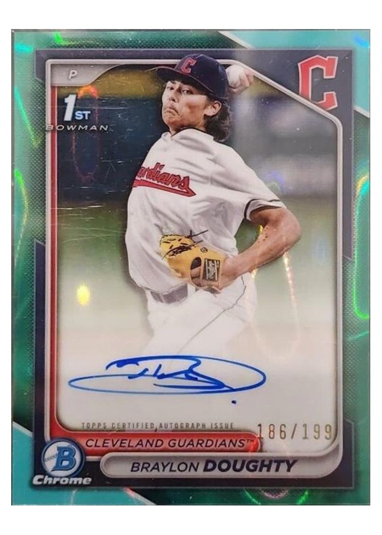 2024 Bowman Draft Chrome Prospect Autographs Braylon Doughty #CPA-BD card