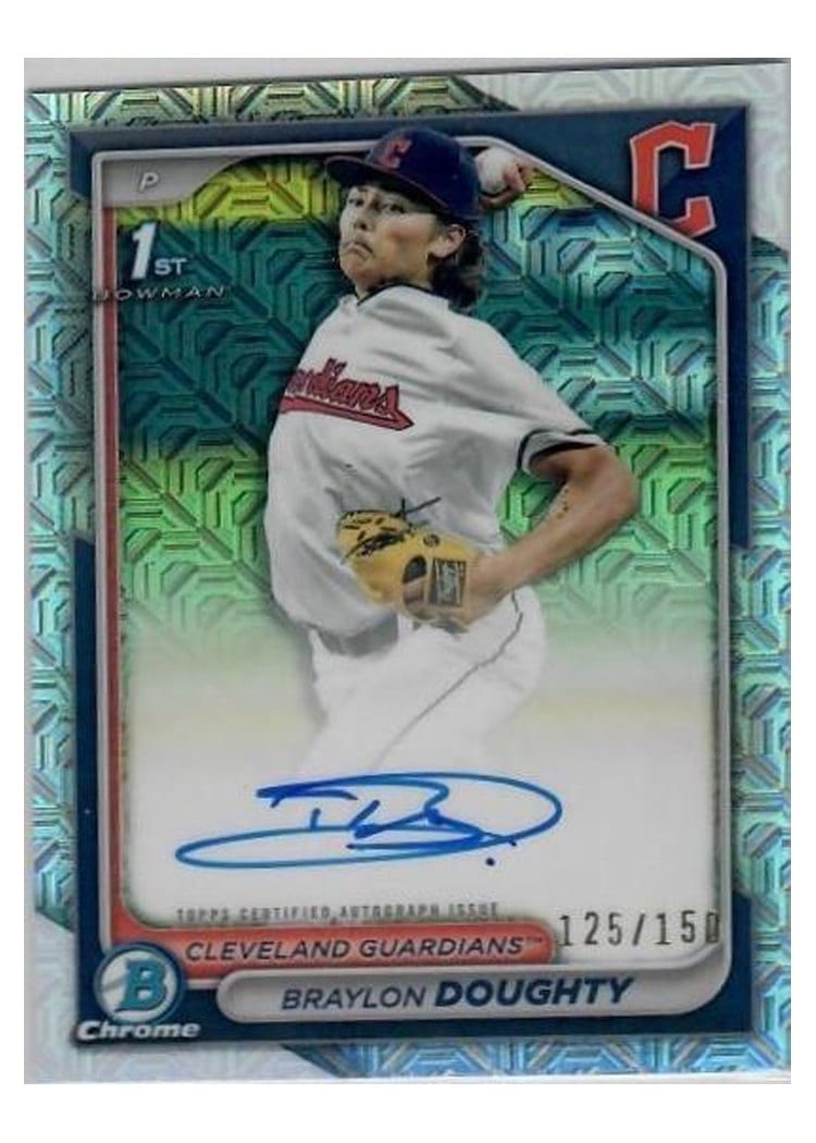 2024 Bowman Draft Chrome Prospect Autographs Braylon Doughty #CPA-BD card