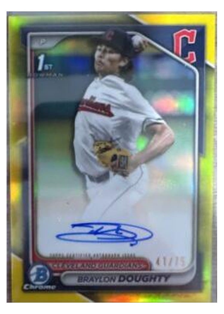 2024 Bowman Draft Chrome Prospect Autographs Braylon Doughty #CPA-BD card