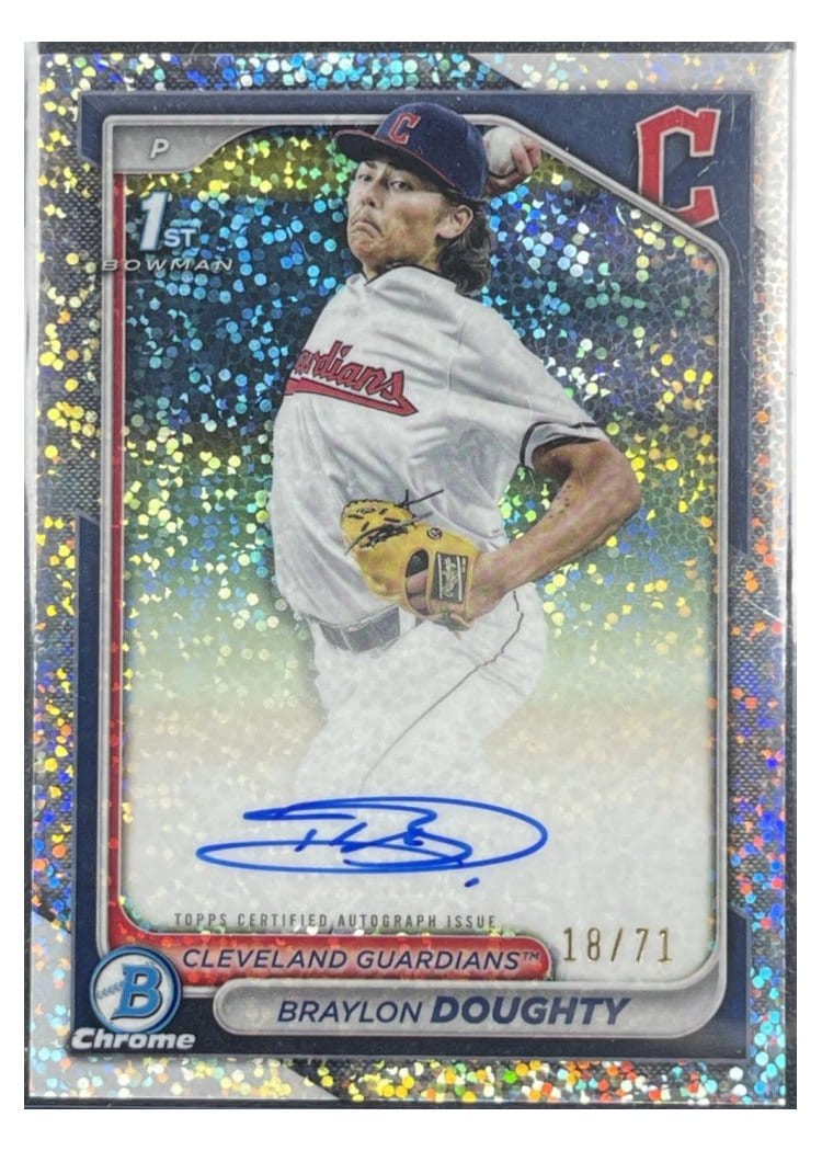 2024 Bowman Draft Chrome Prospect Autographs Braylon Doughty #CPA-BD card