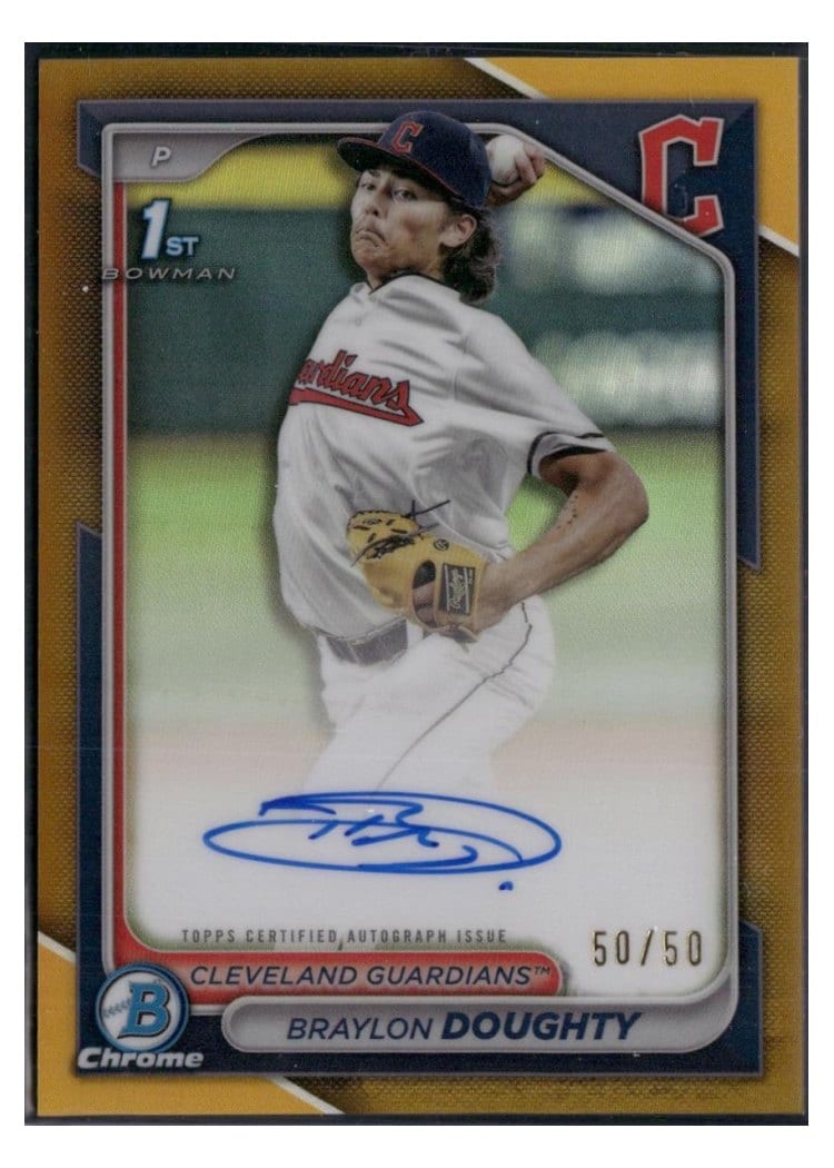 2024 Bowman Draft Chrome Prospect Autographs Braylon Doughty #CPA-BD card
