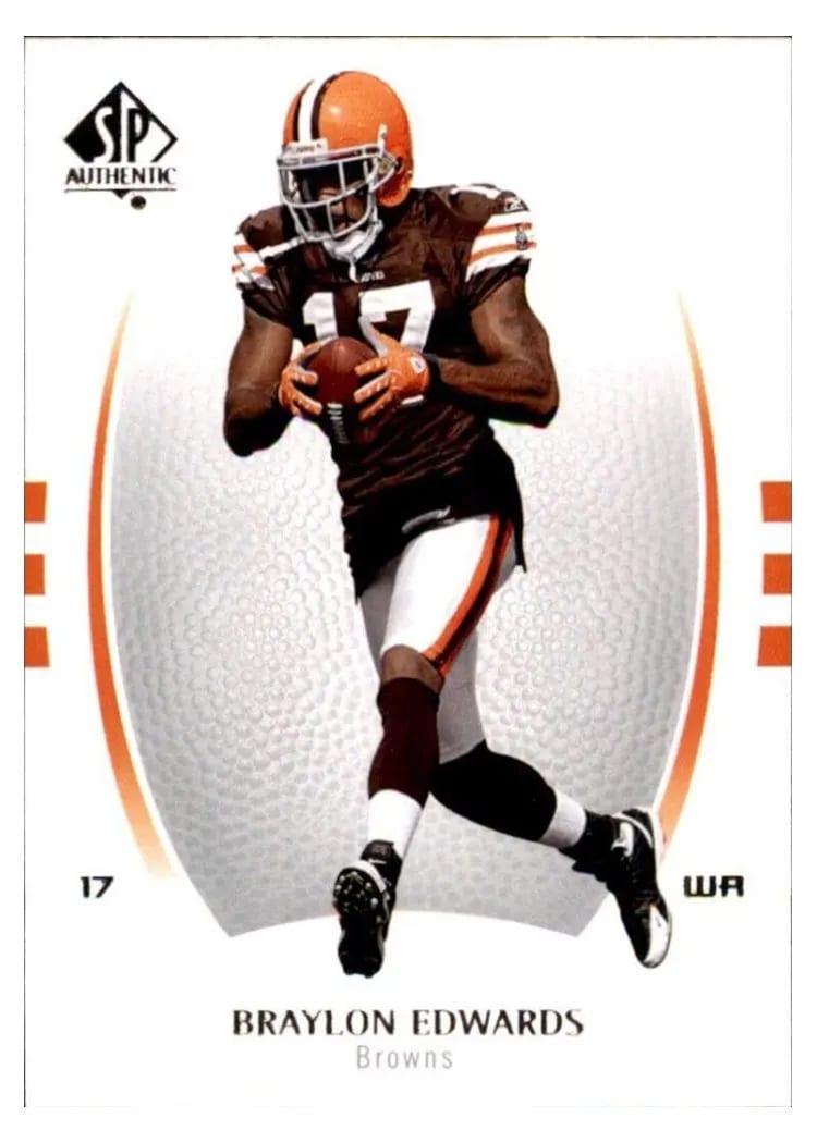 2007 SP Authentic Braylon Edwards #9 card