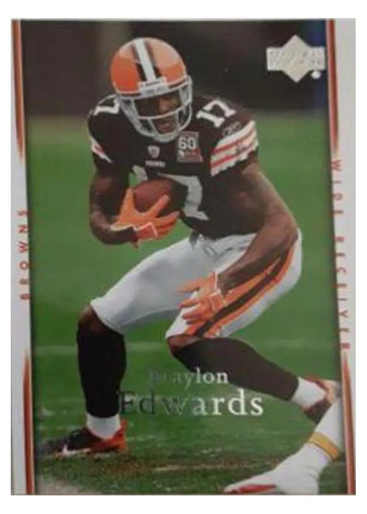 2007 Upper Deck Braylon Edwards #45 card