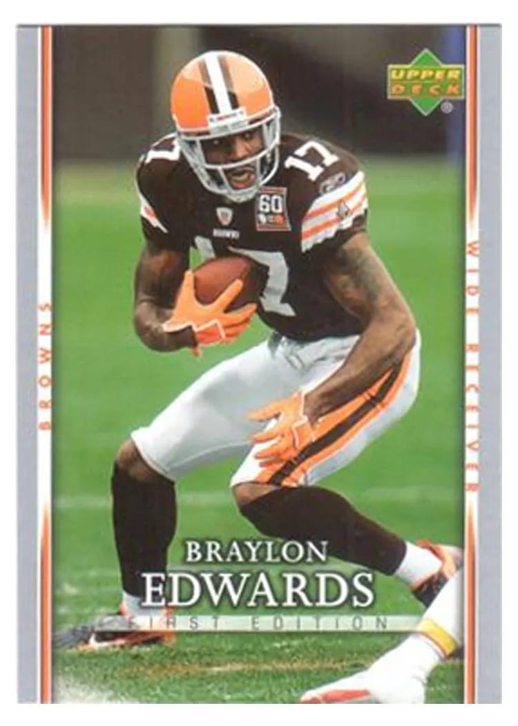2007 Upper Deck First Edition Braylon Edwards #24 card