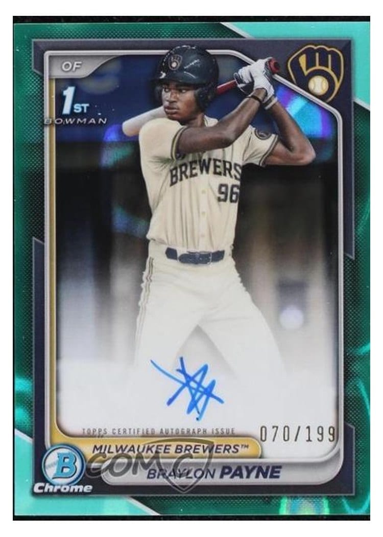 2024 Bowman Draft Chrome Prospect Autographs Braylon Payne #CPA-BP card