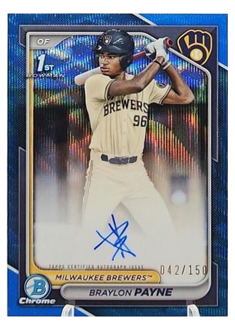 2024 Bowman Draft Chrome Prospect Autographs Braylon Payne #CPA-BP card