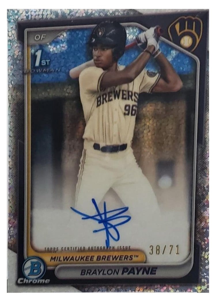 2024 Bowman Draft Chrome Prospect Autographs Braylon Payne #CPA-BP card