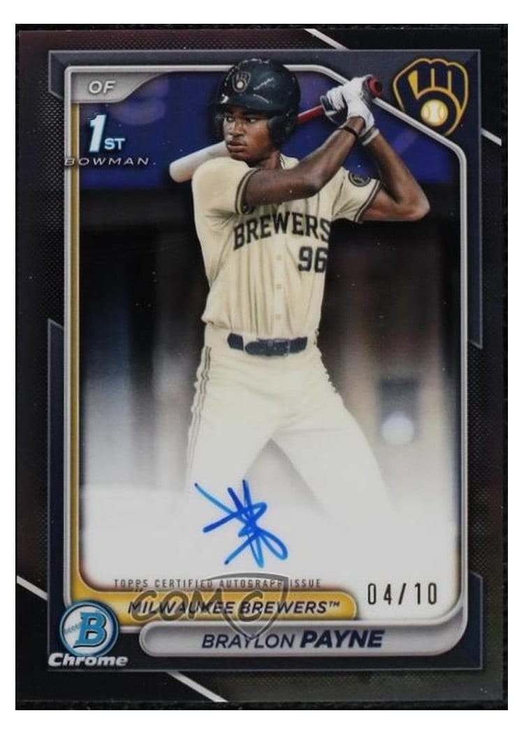 2024 Bowman Draft Chrome Prospect Autographs Braylon Payne #CPA-BP card