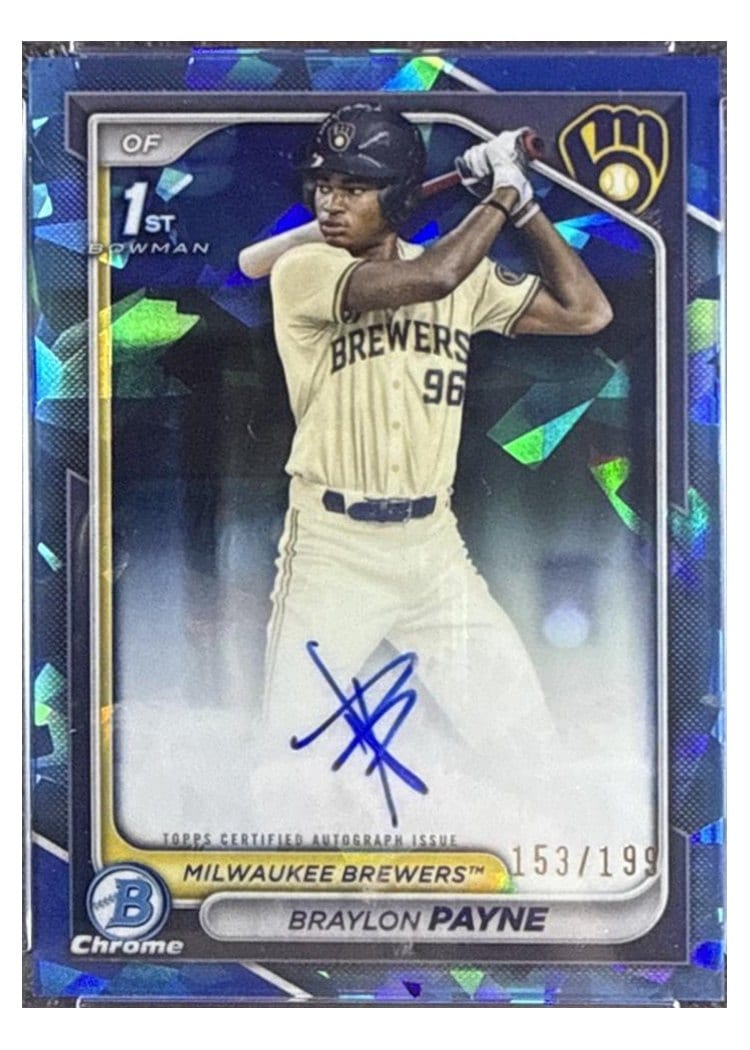 2024 Bowman Draft Chrome Prospect Autographs Braylon Payne #CPA-BP card