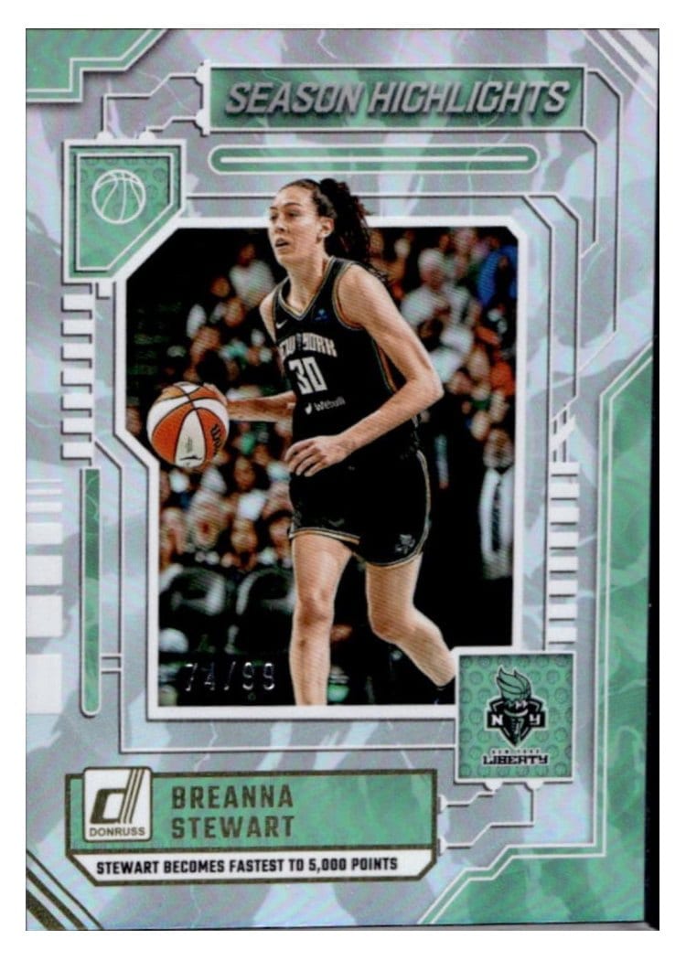 2025-26 Donruss WNBA Season Highlights Breanna Stewart #8 card